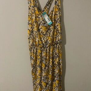 Kaileigh Yellow Floral Dress